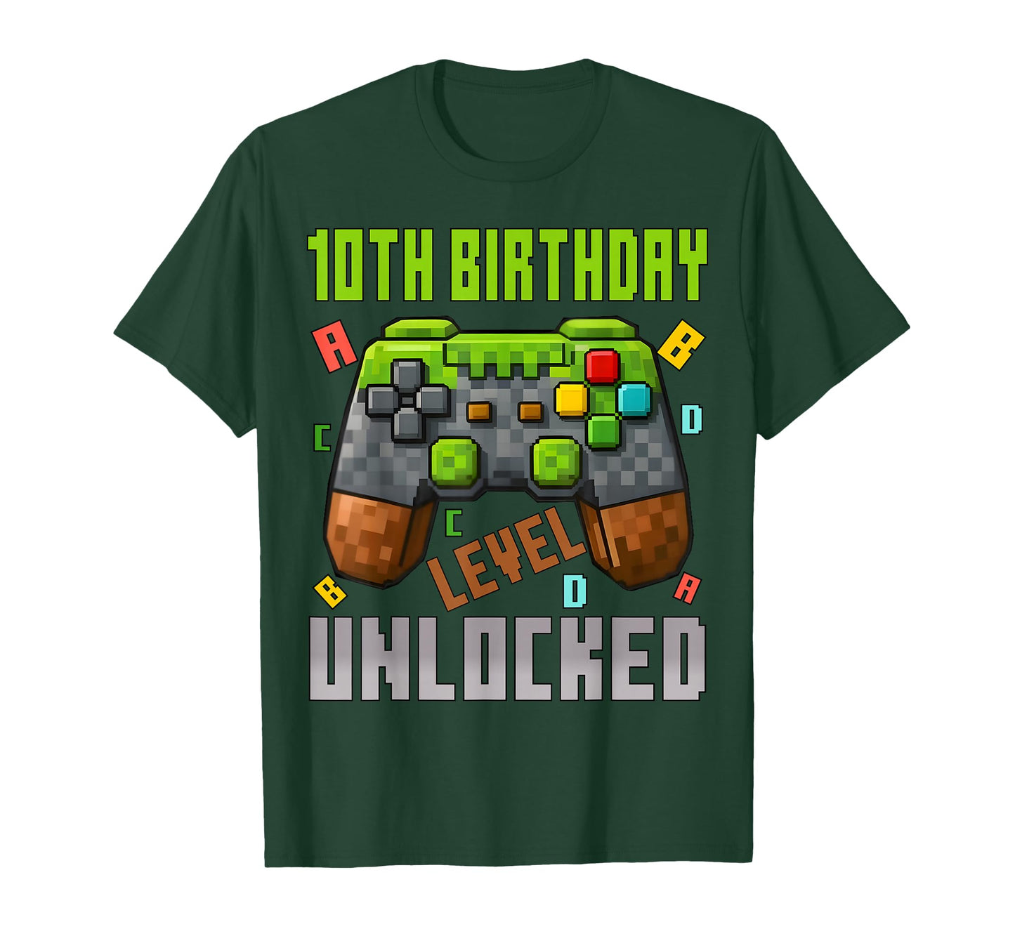 10th Birthday Boy Level 10 Unlocked Birthday Boy 10 Years T-Shirt