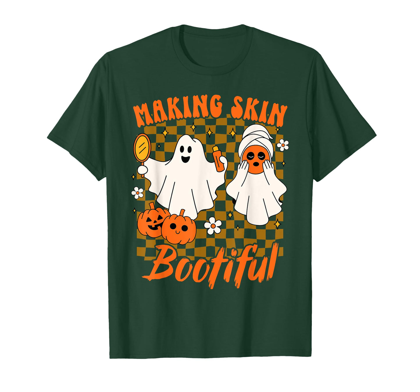 Halloween Spooky Season Esthetician Making Skin Bootiful T-Shirt