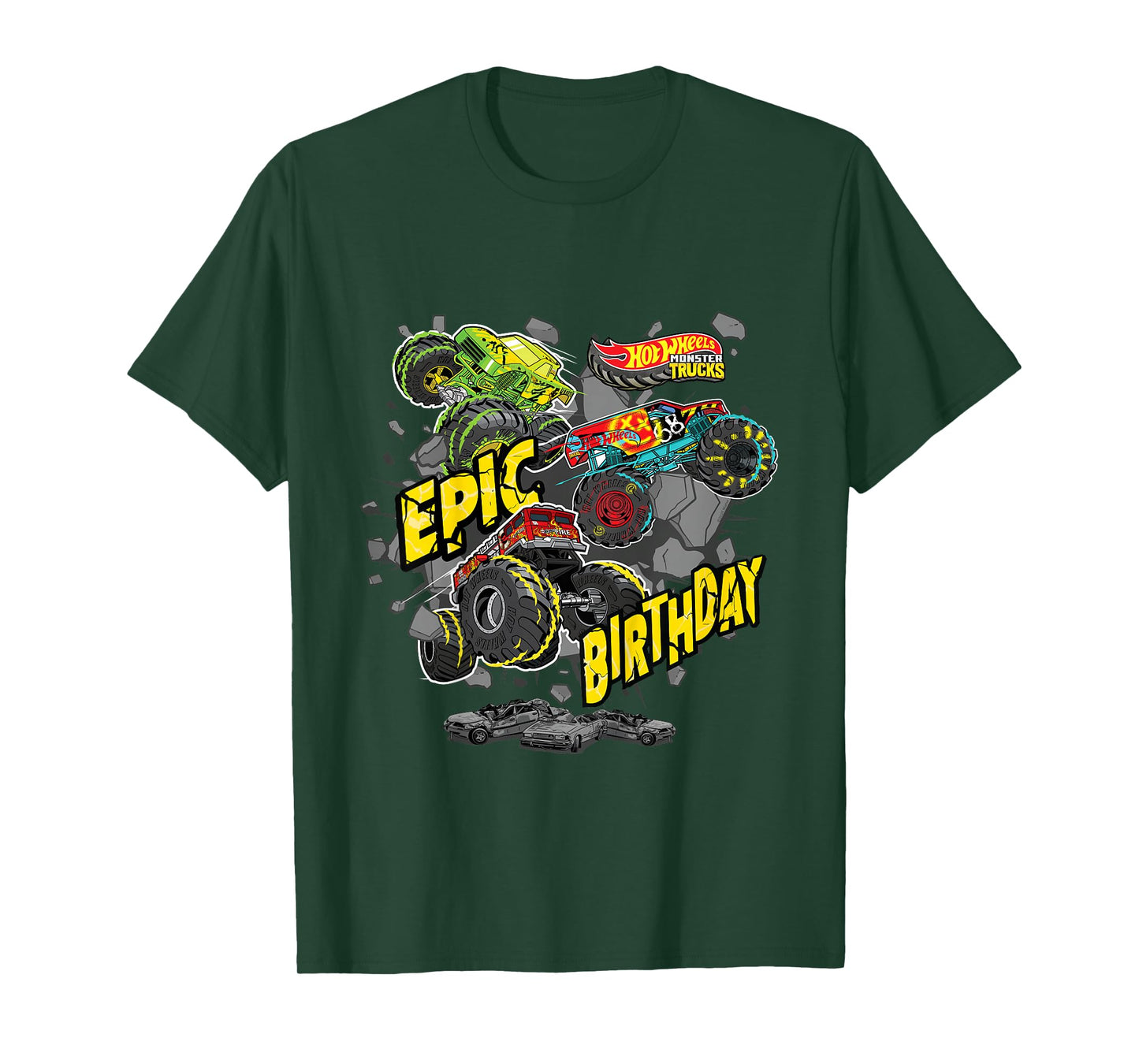 Kids Hot Wheels Monster Trucks - Epic Birthday T-Shirt