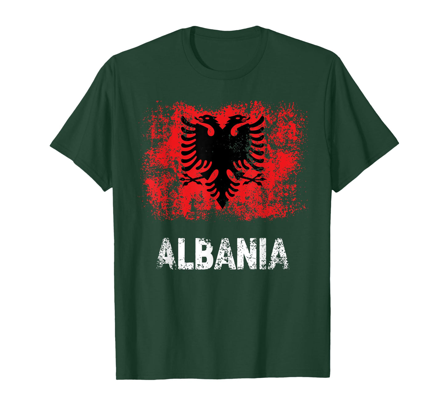 Albania Patriotic Shirt Distressed Albanian Flag T-Shirt
