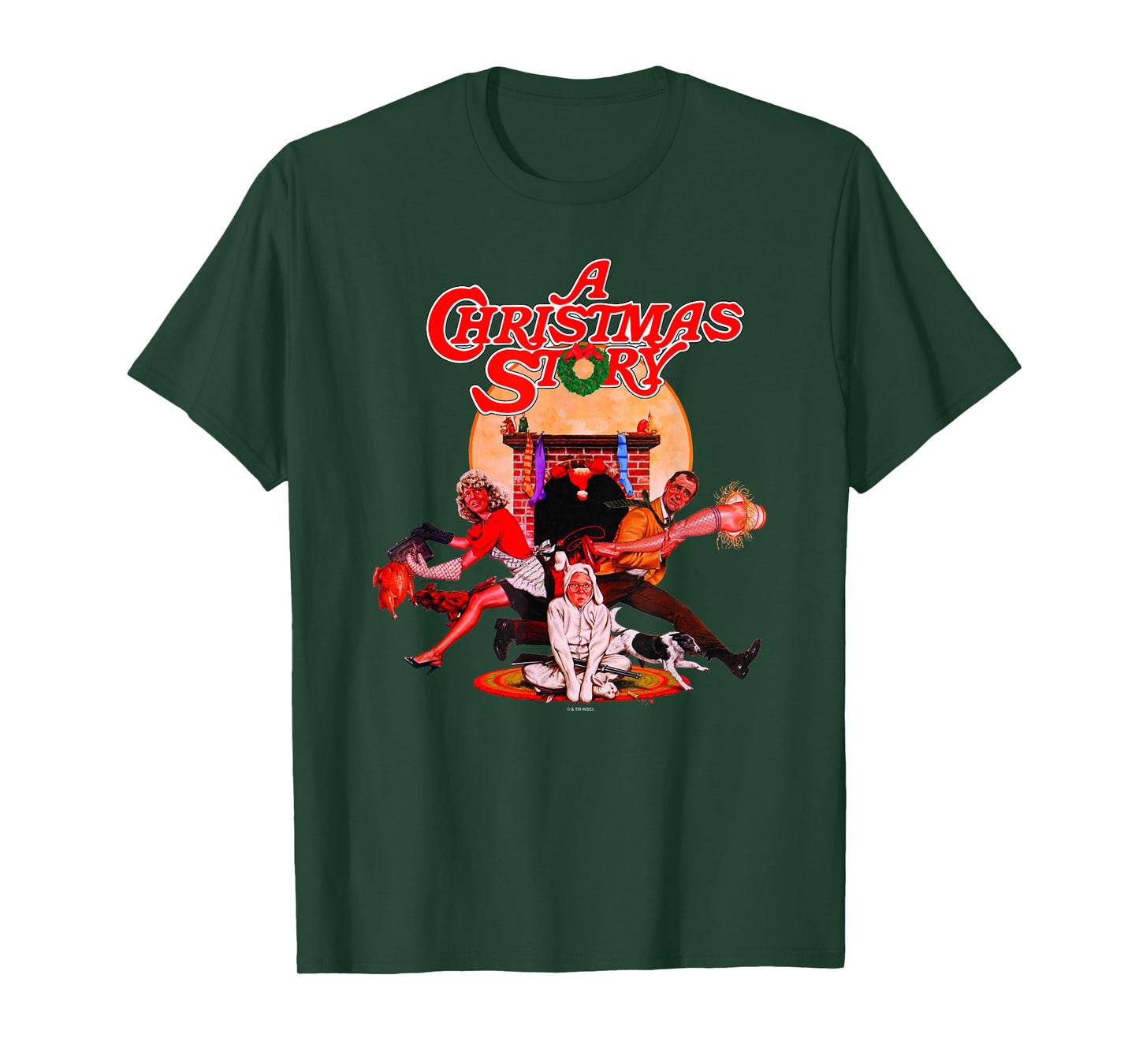 A Christmas Story Classic Movie Distressed Poster T-Shirt