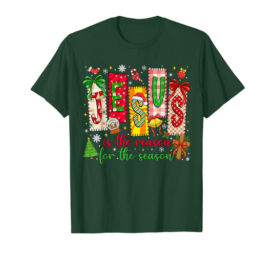 Jesus is The Reason for The Season Christian Christmas Women T-Shirt