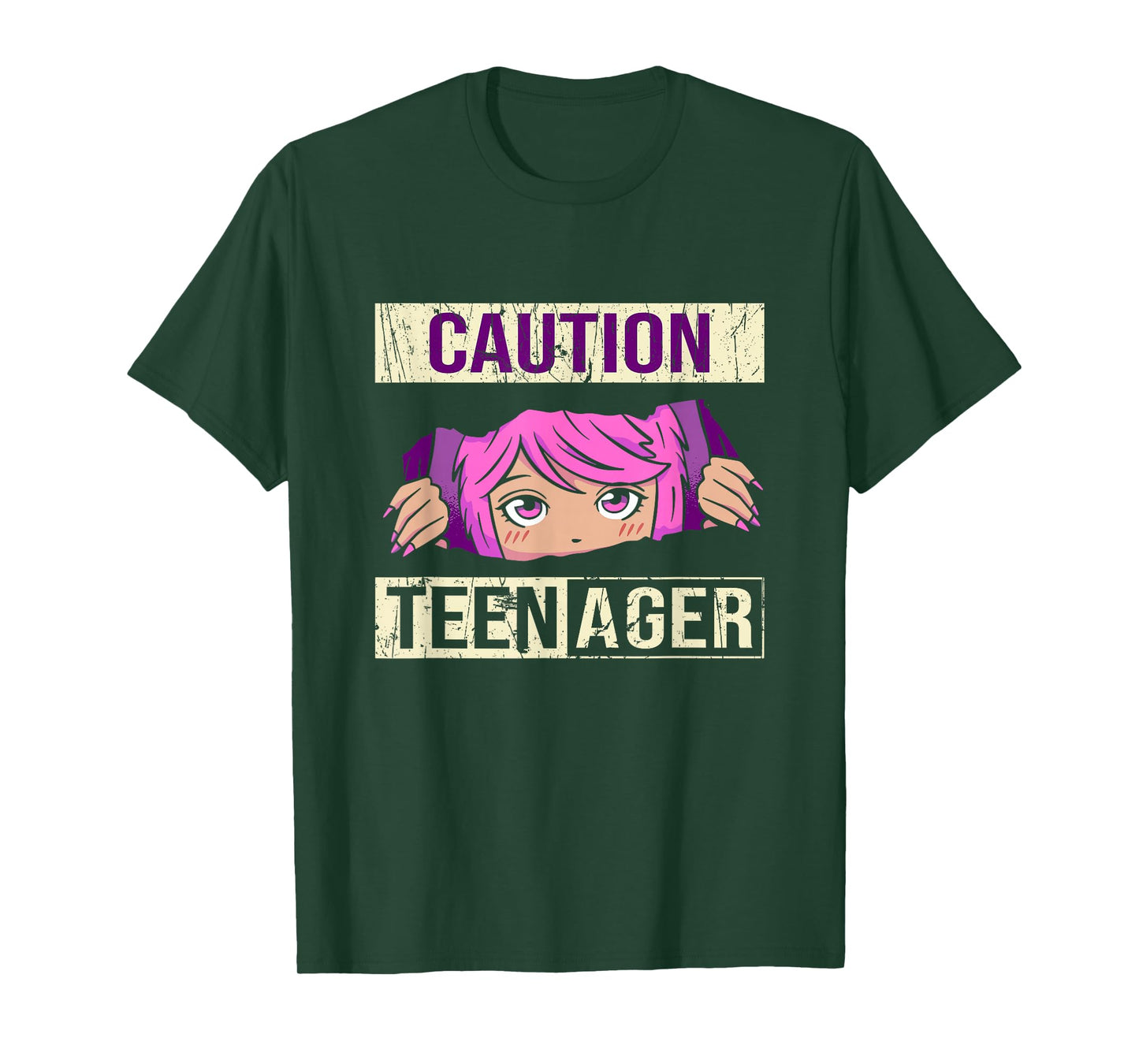 Funny Teenager 13th Birthday cool Girls Teens Anime T-Shirt