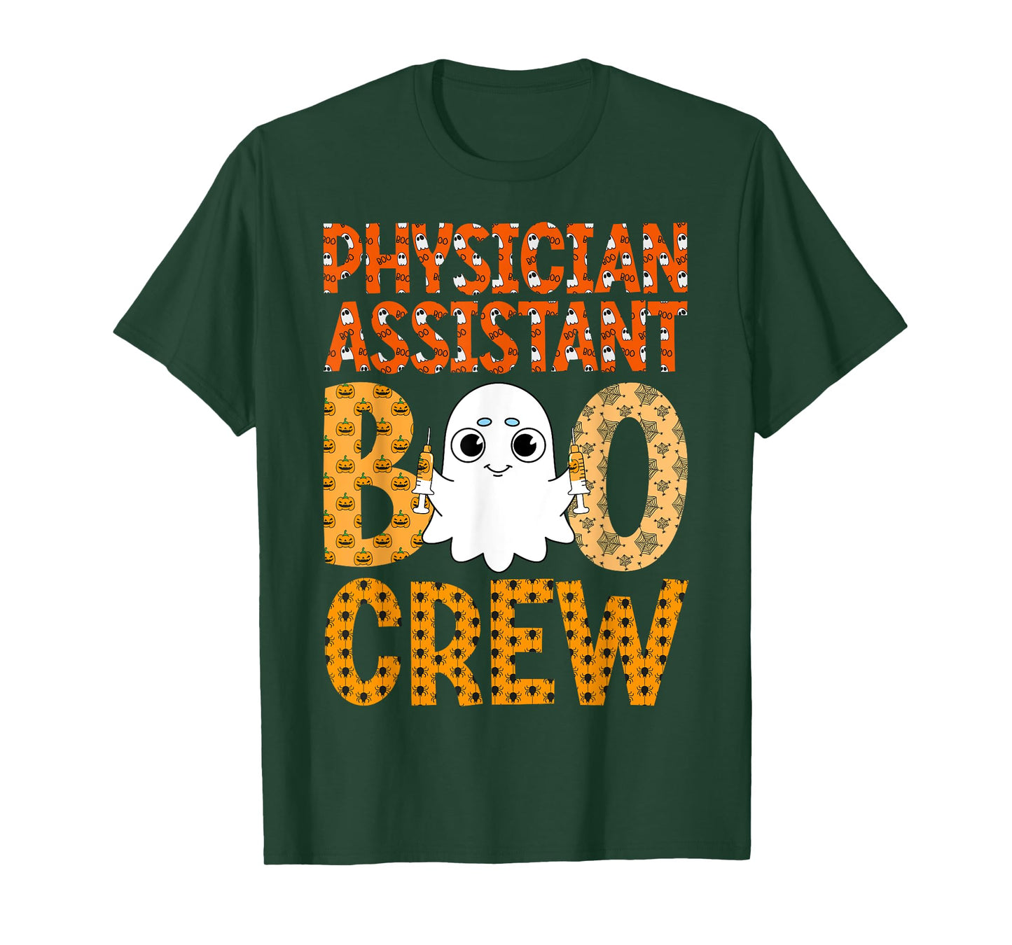 PA Happy Halloween Ghost - Physician Assistant Boo Crew T-Shirt