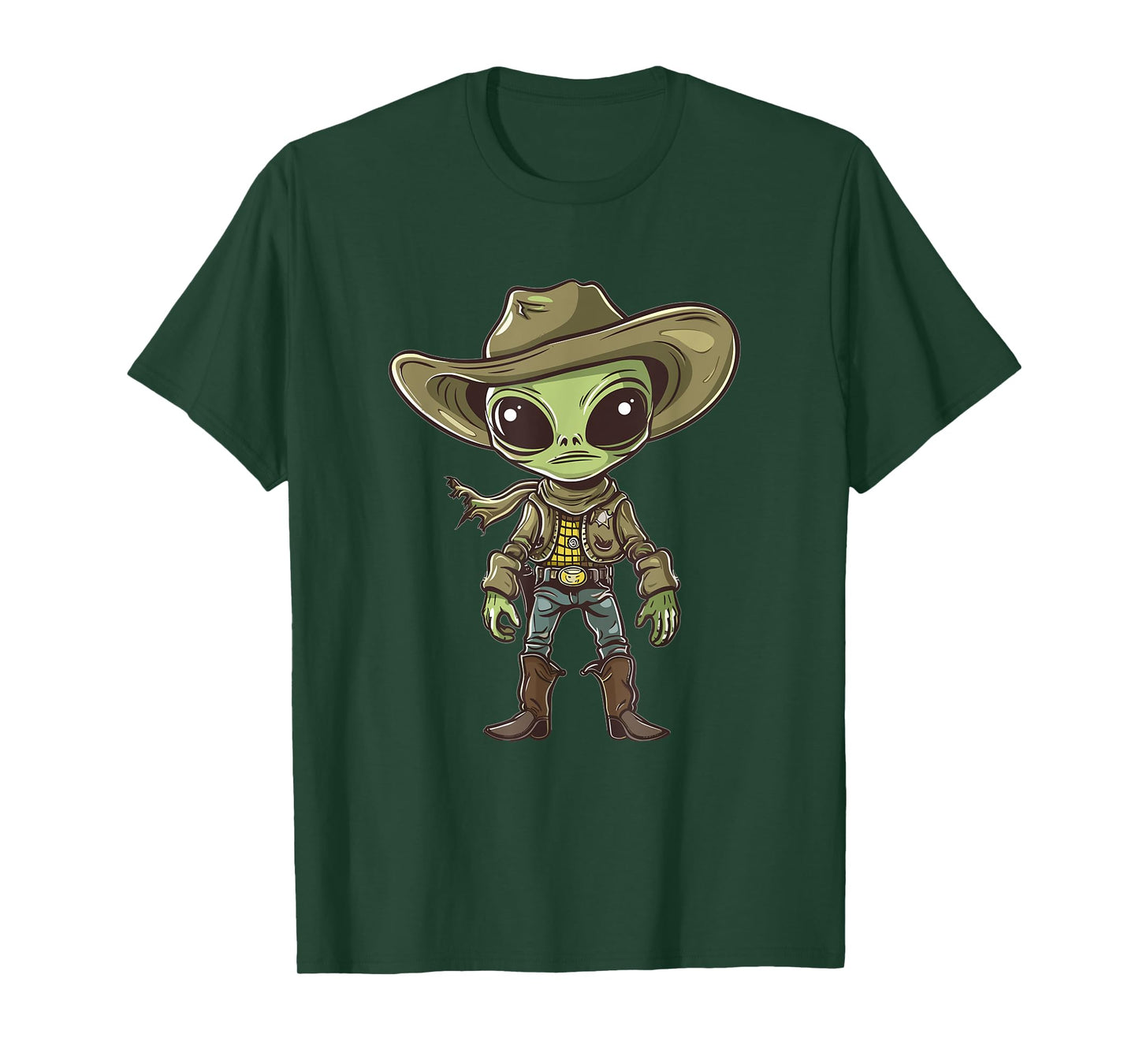 Cute Alien Cowboy T-Shirt