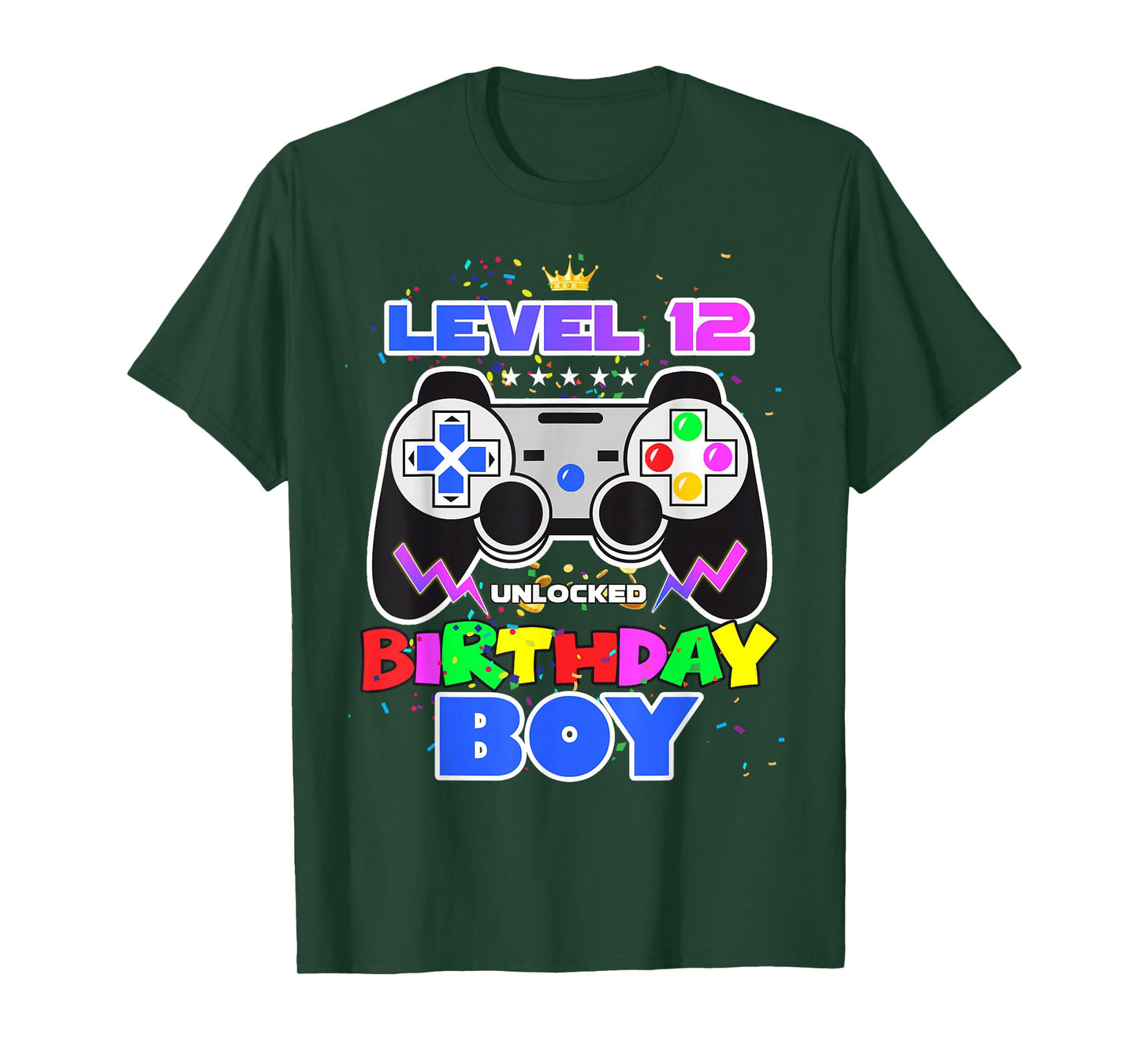 Level 12 Unlocked Birthday Boy 12th Birthday Video Game T-Shirt
