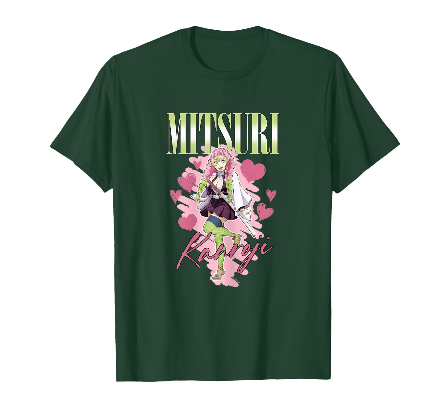 Demon Slayer: Kimetsu no Yaiba Mitsuri Pink Aesthetic T-Shirt