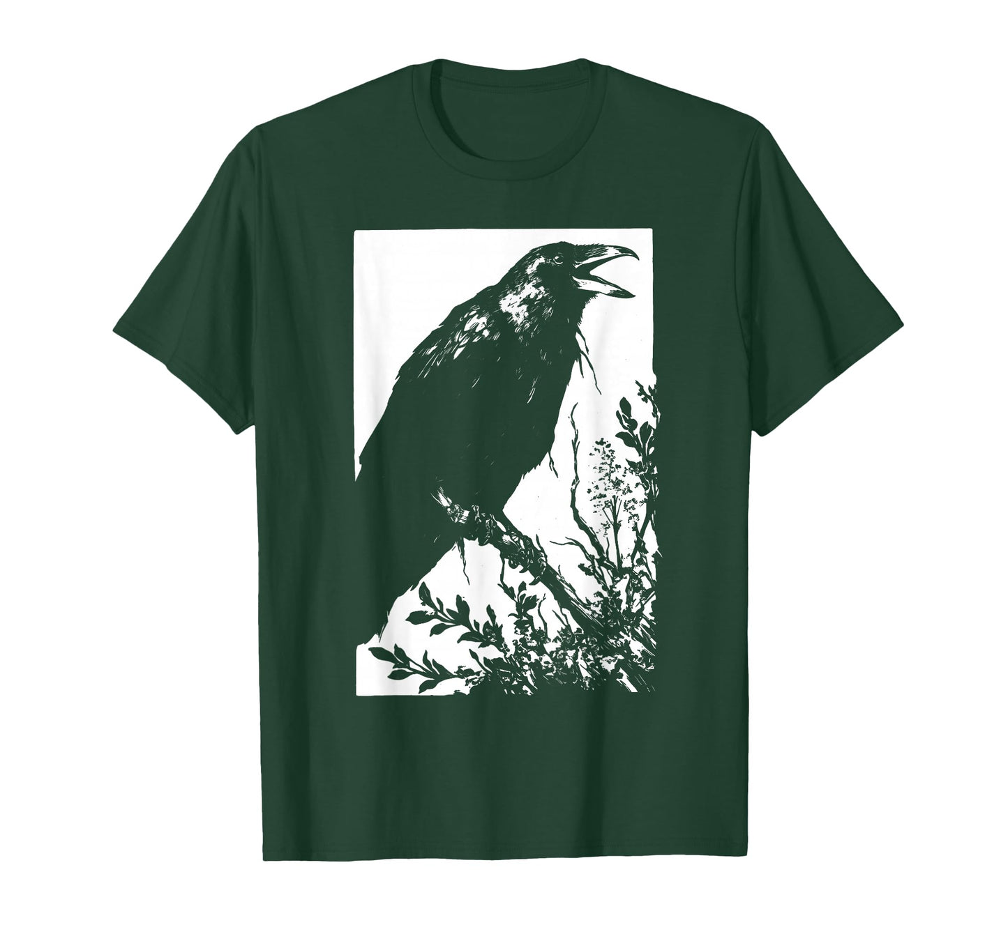 Crow Weirdcore Goblincore Punk Goth Aesthetic Creepy Horror T-Shirt