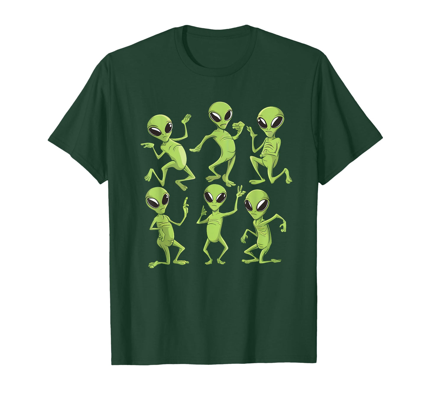 Dancing Aliens Dance Challenge Boys Girls Kids Halloween T-Shirt