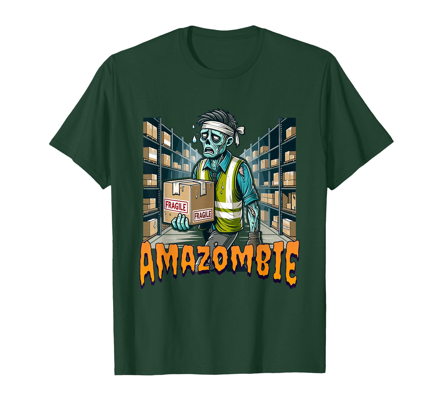 Zombie Coworker Swagazon Associate AmaZombie T-Shirt