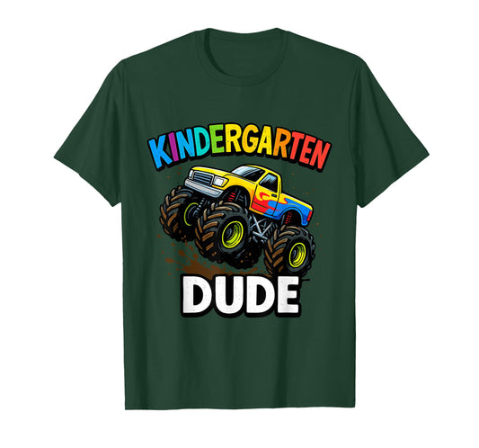 Monster Truck Kindergarten Boy T-Shirt