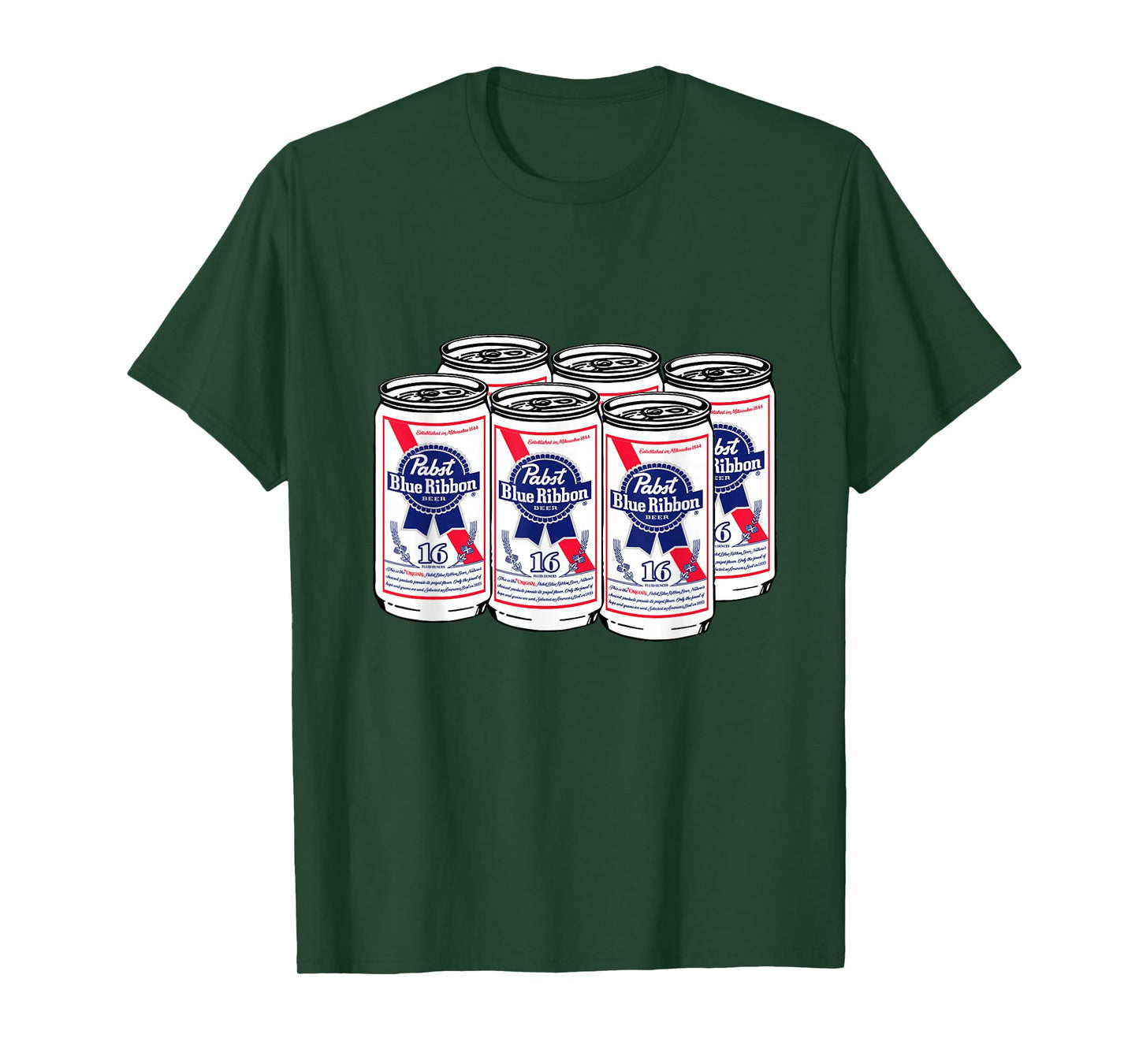 Pabst Blue Ribbon Cans Art T-Shirt