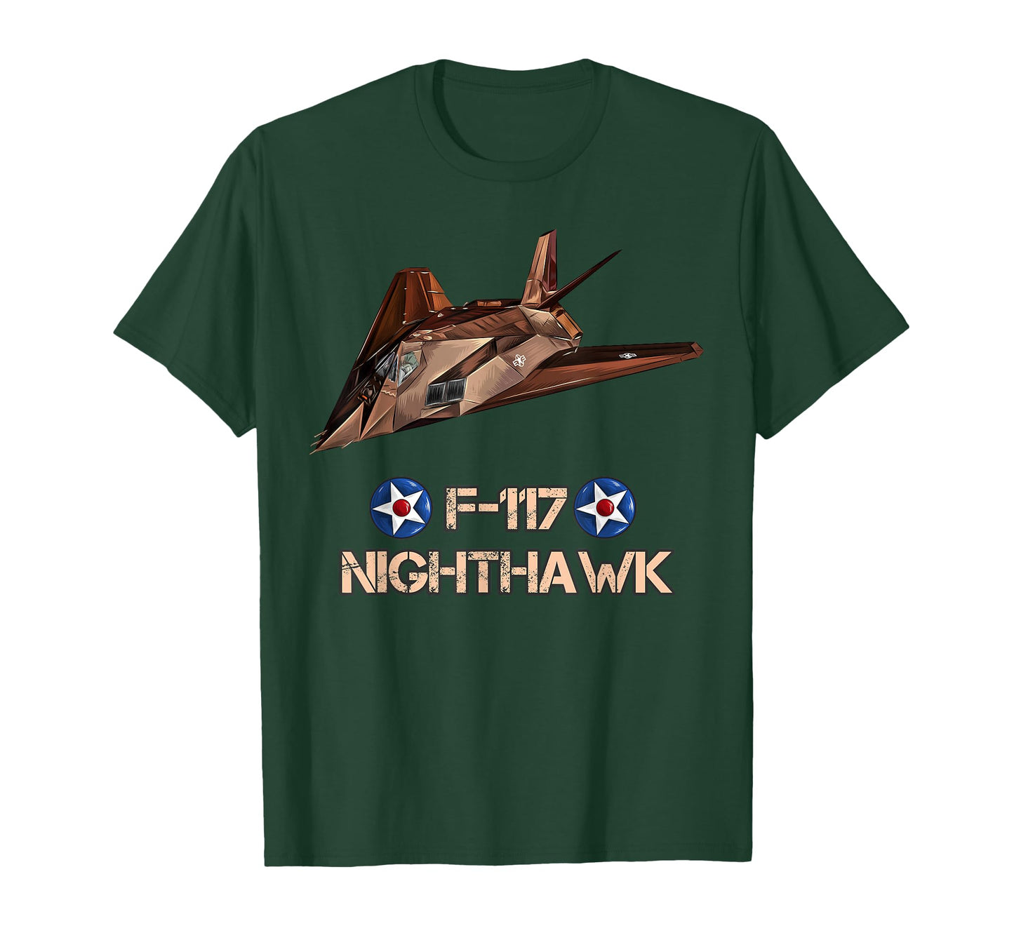 American Camouflage Bomber F117 Nighthawk T-Shirt