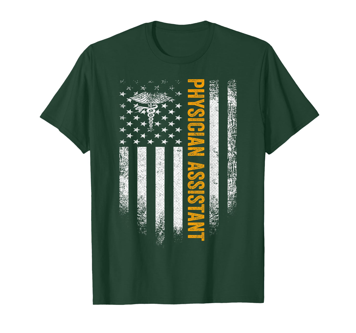 Vintage USA Physician Assistant American Flag T-Shirt