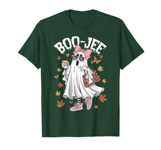 Funny Boo-Jee Ghost Halloween Boo Jee Ghost Coffee Cup Fall T-Shirt
