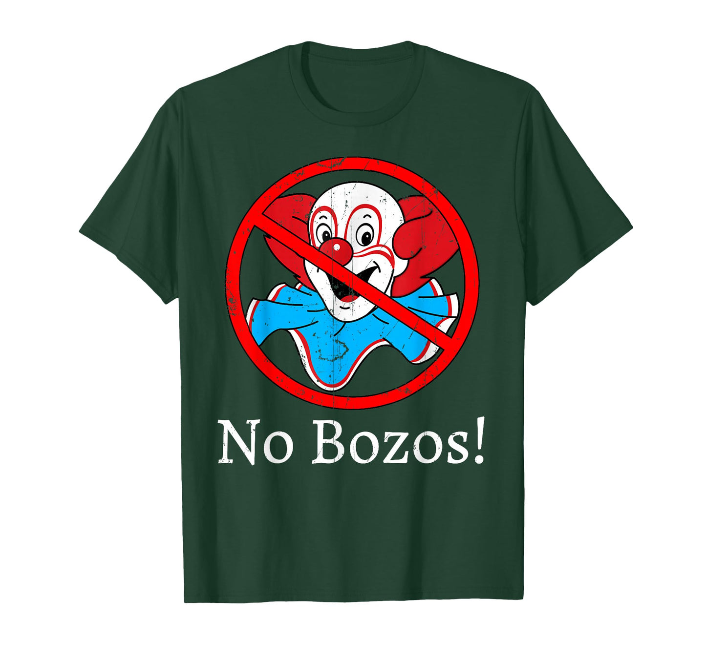 Vintage No Bozos 1983 Clowns T-Shirt