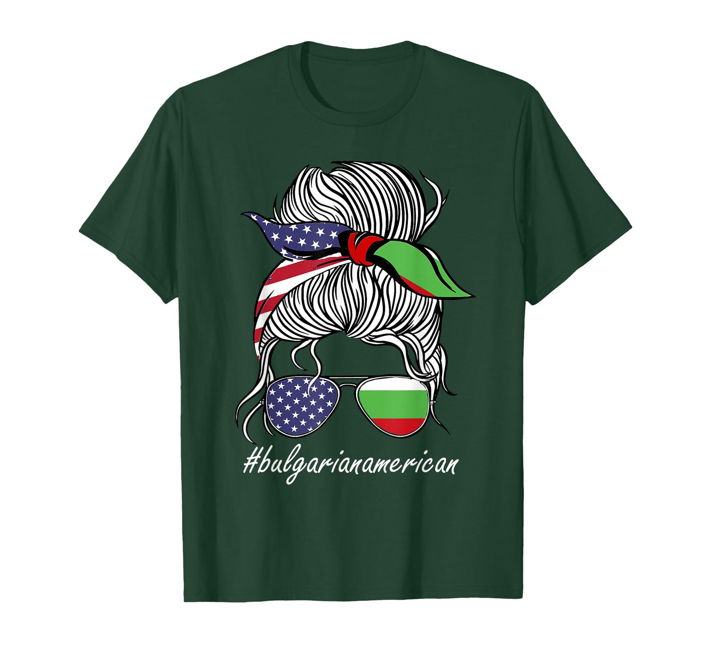 Bulgaria Women Heritage American Grown Girl Bulgaria Flag T-Shirt