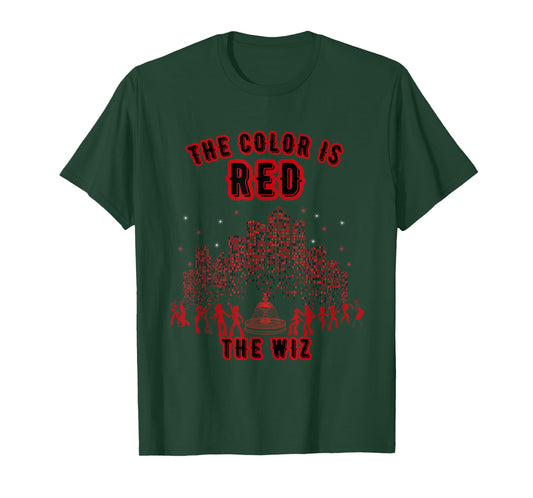 The Color Is Red - The-Wiz Retro Graphic Casual T-Shirt