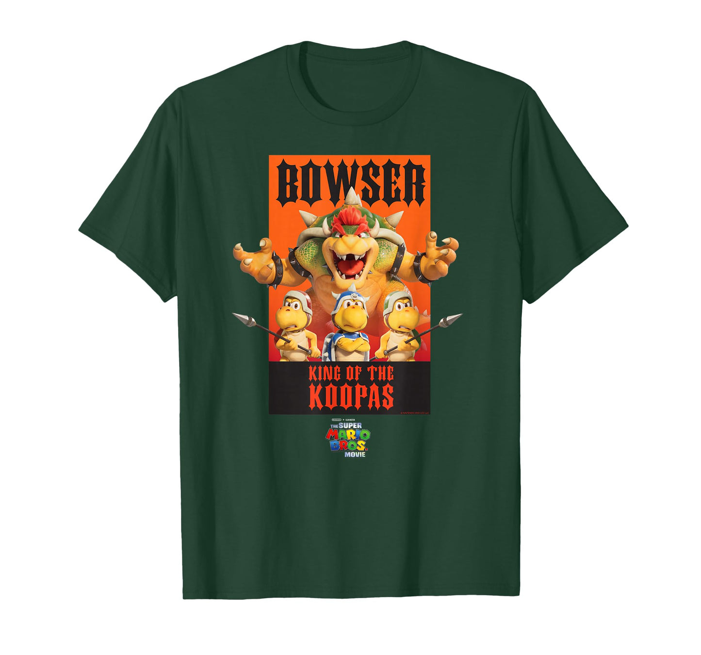 The Super Mario Bros. Movie Bowser King of the Koopas Poster T-Shirt
