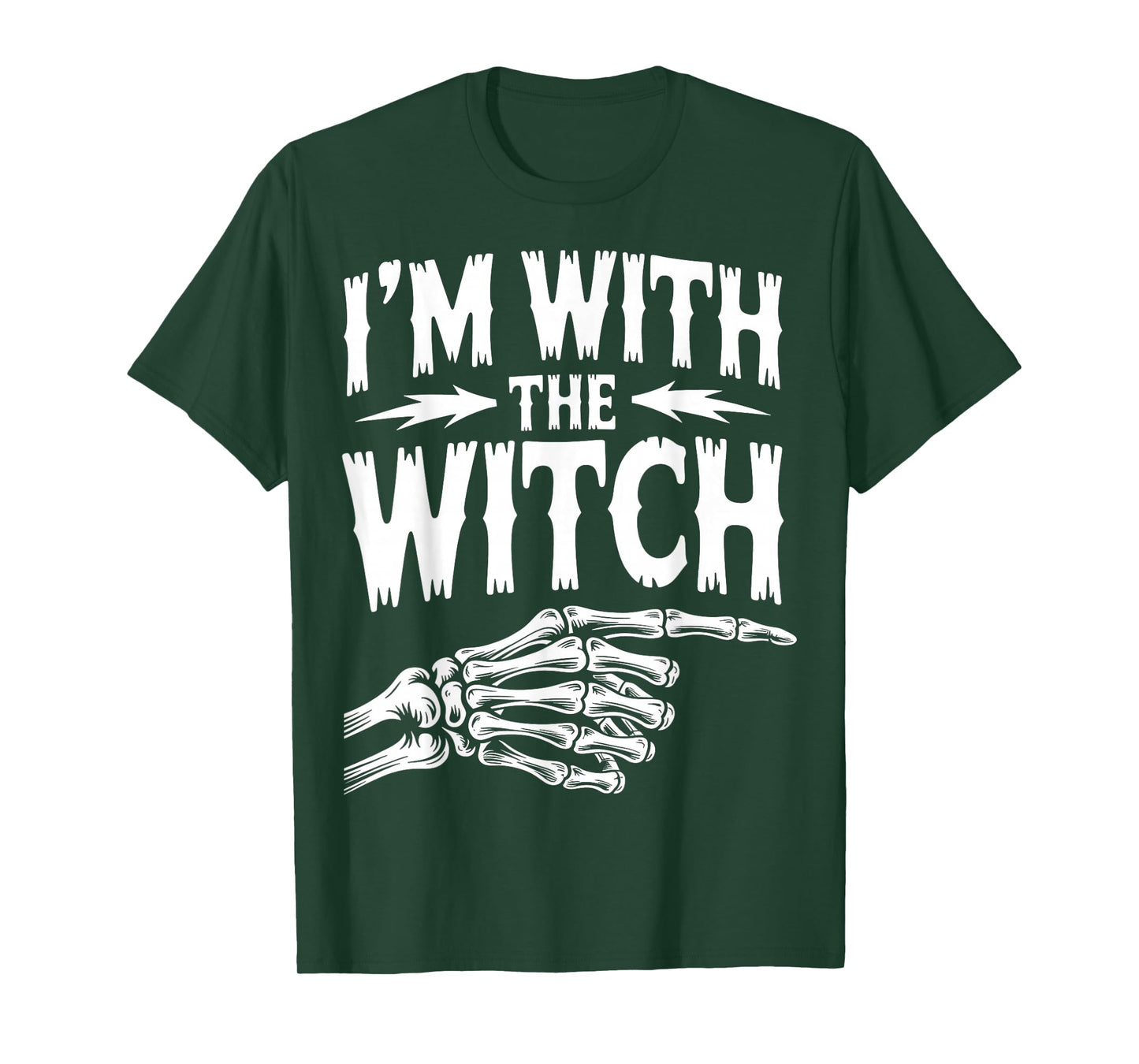 I'm with The Witch Funny Halloween Costume T-Shirt