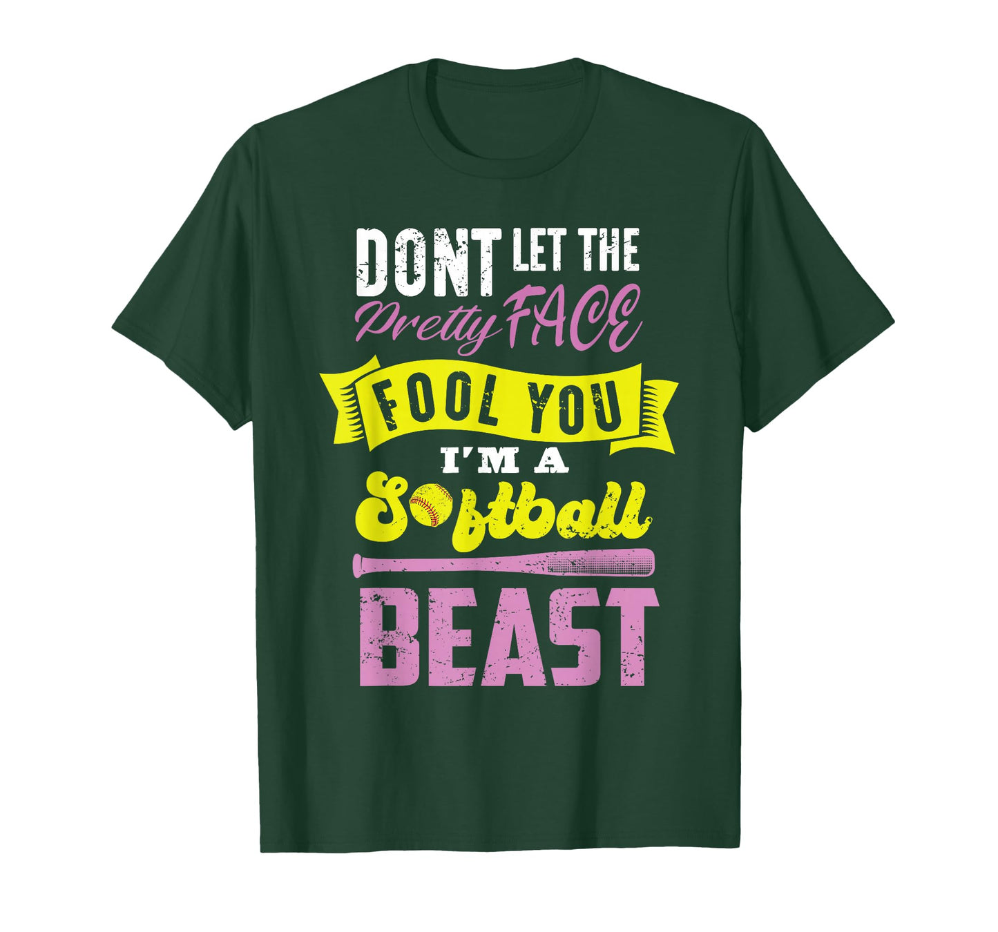 Funny Fastpitch Girls Catcher Softball Game Gift Women Kids T-Shirt
