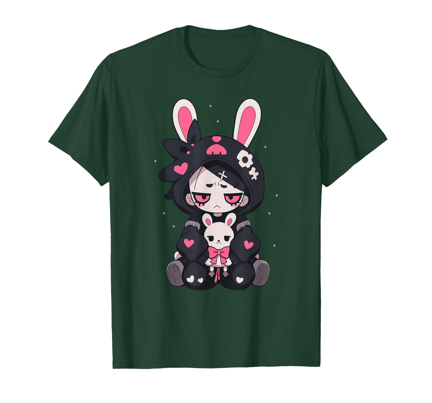 Rabbit Gothic Anime Japanese Creepy E-Girl Otaku Gothic T-Shirt