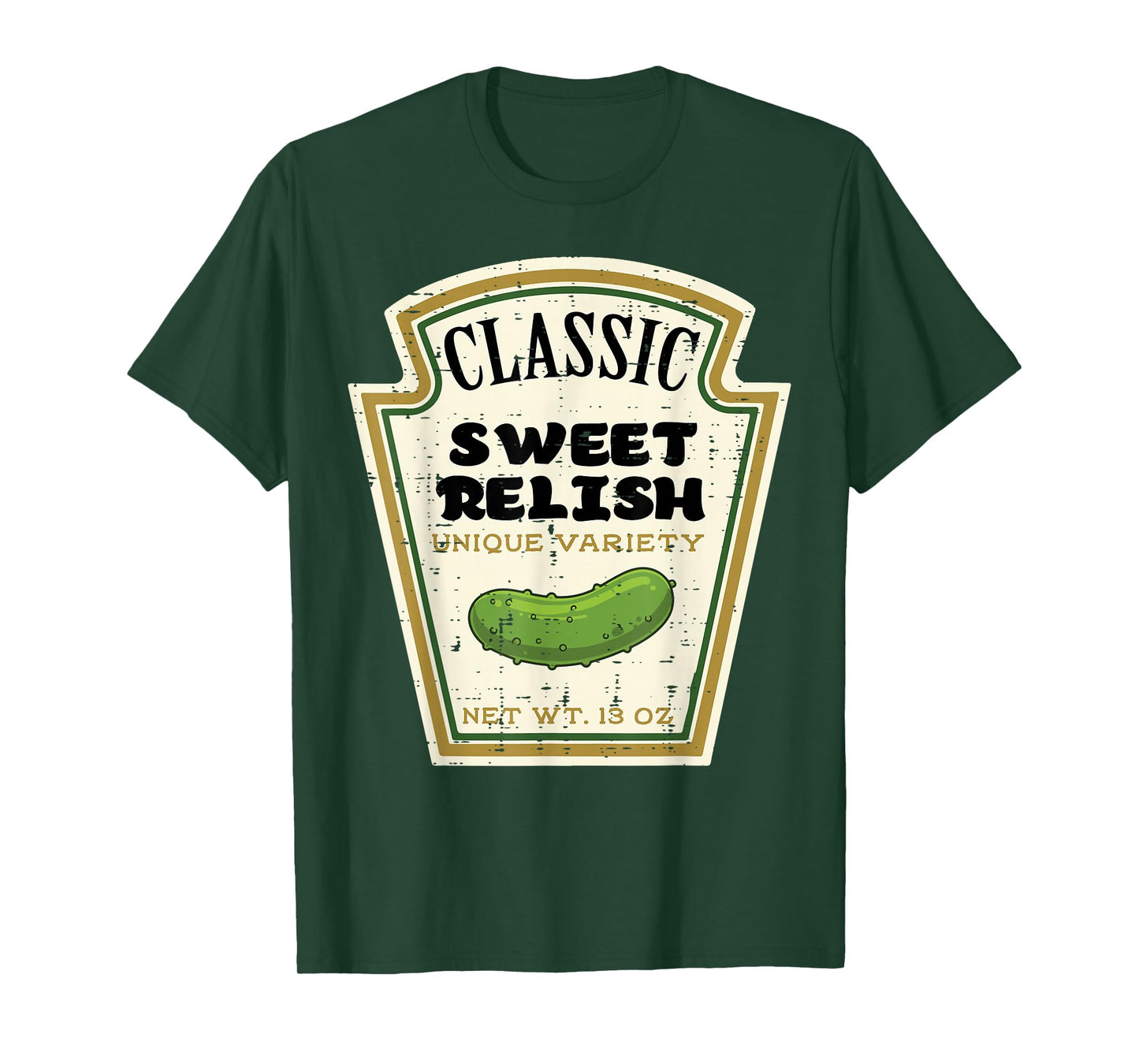 Halloween Pickle Sweet Relish Condiment Costume Men Women T-Shirt