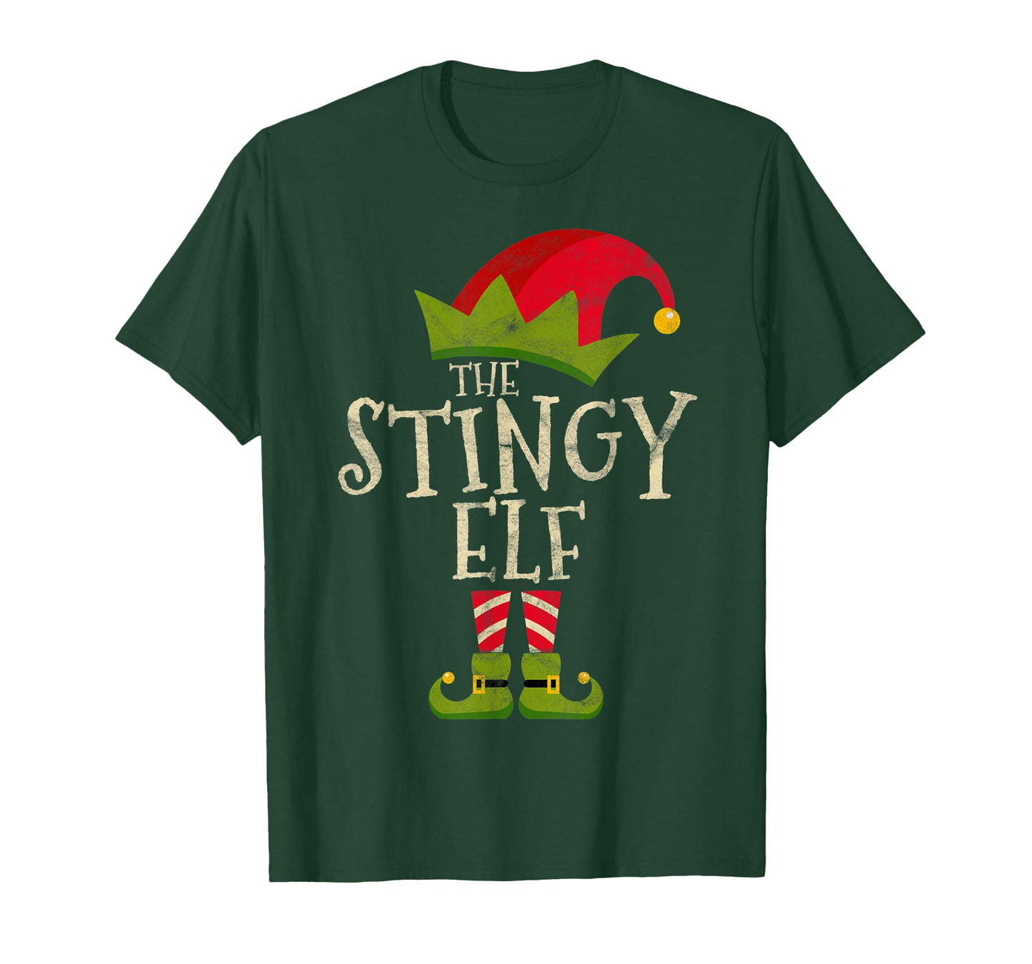 Easy The Stingy Elf Xmas Costume Family Group Gift Christmas T-Shirt