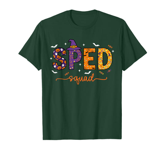 Sped Squad Team Special Education Teacher Halloween T-Shirt