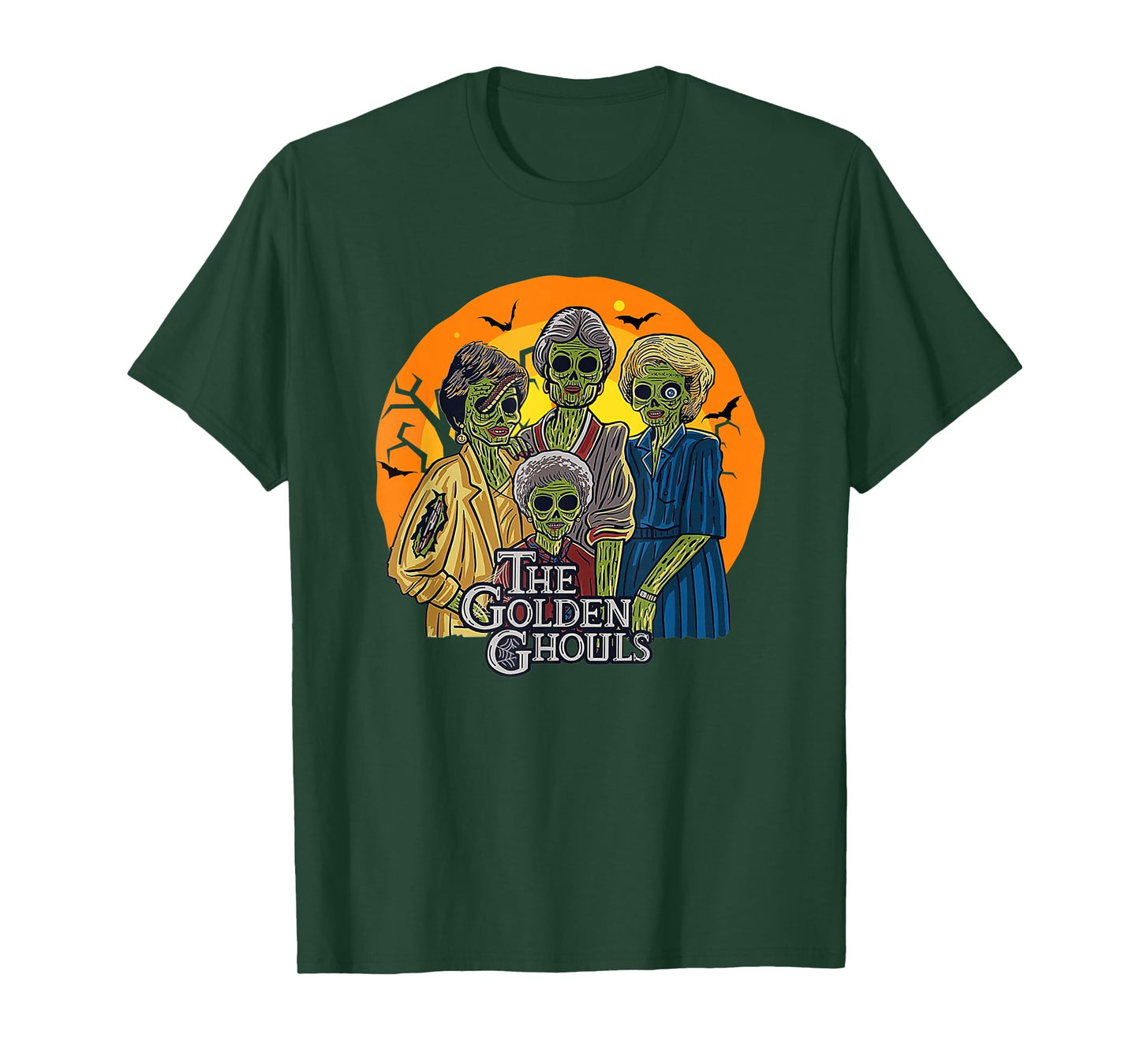 The Golden Ghouls Funny Halloween T-Shirt