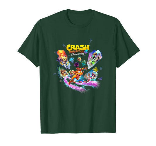 Crash Bandicoot 4: It's About Time Island Shards Game Poster T-Shirt