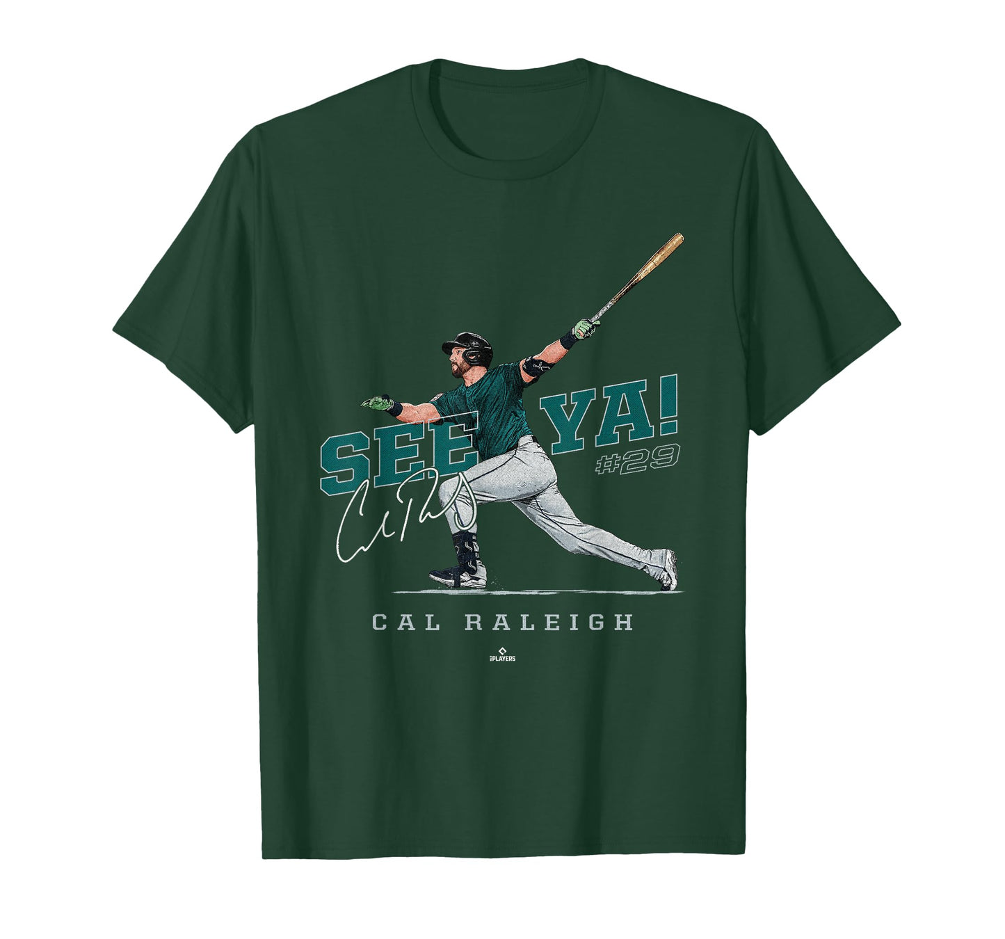 See Ya! Cal Raleigh Seattle Baseball MLBPA T-Shirt