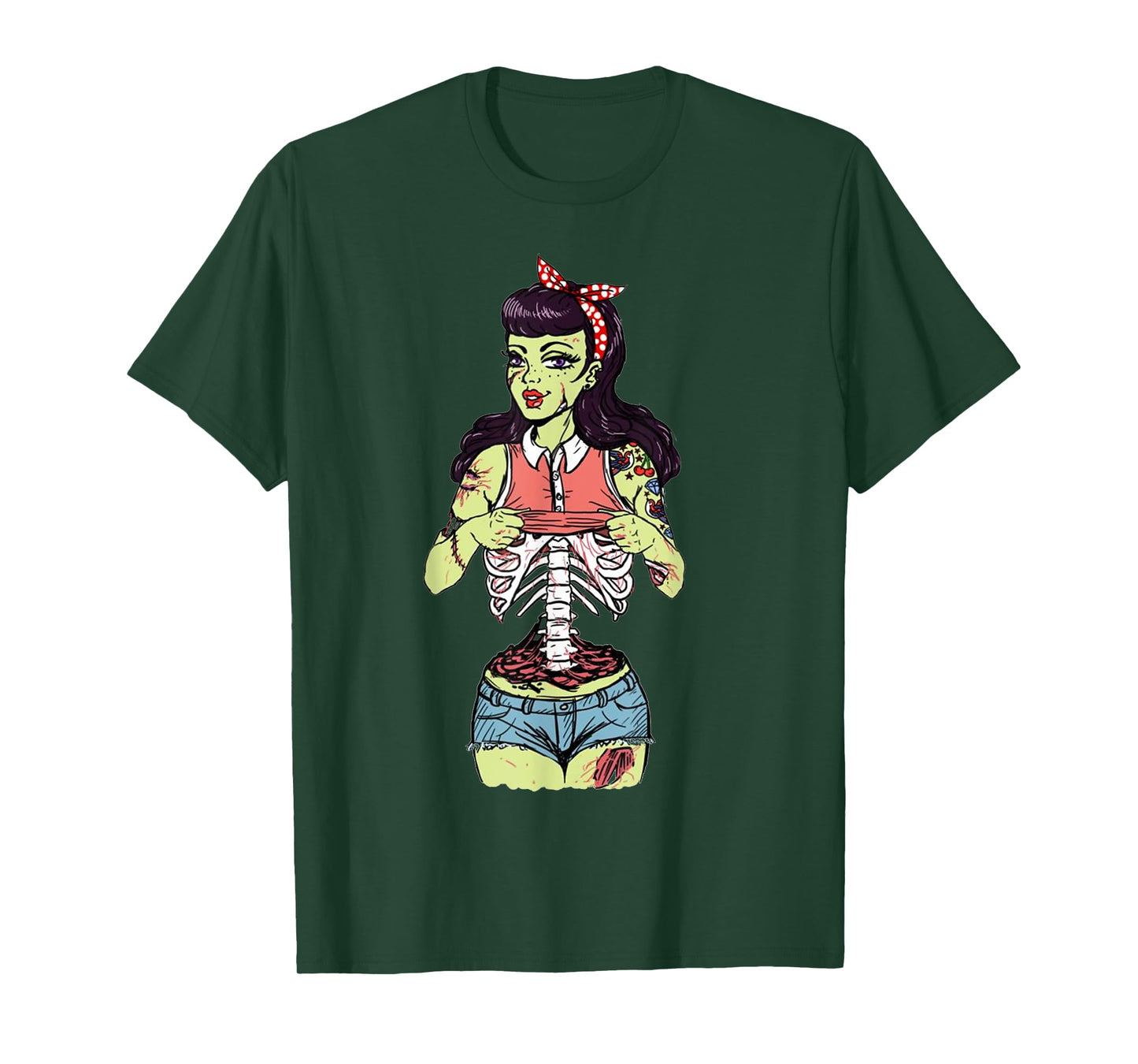 Zombie Pin Up Girl T-Shirt