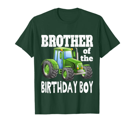 Brother of Birthday Boy Kids Farm Tractor Party Shirt Idea T-Shirt