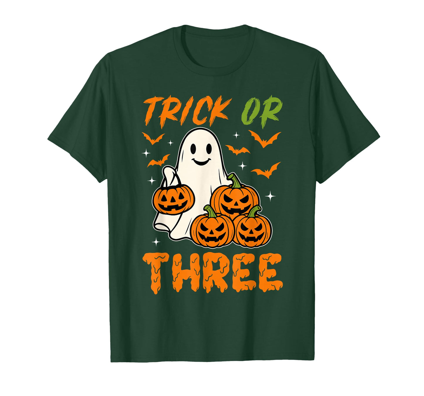 3 Years Old Birthday Ghoul It's My Booday Trick Or Three T-Shirt