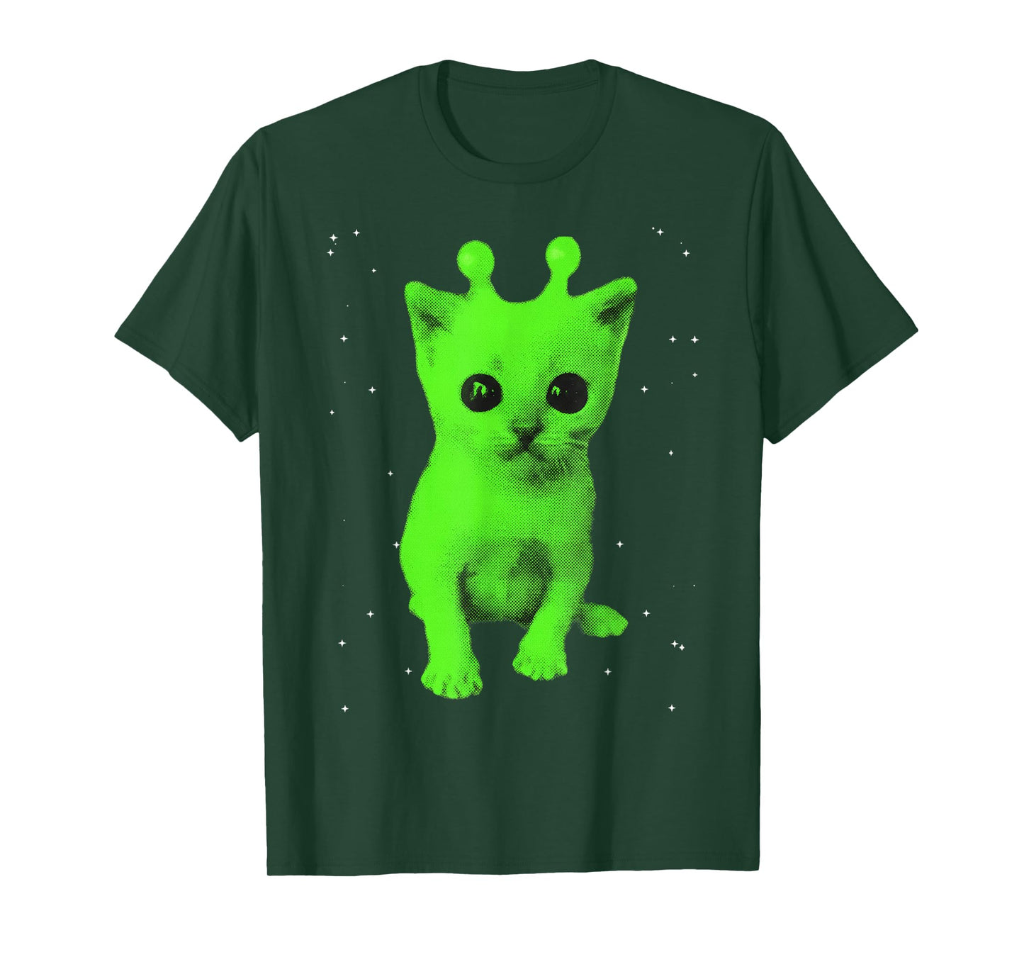 Y2k Alien UFO Cat Space Vintage 90s Retro Silly Cats Lover T-Shirt