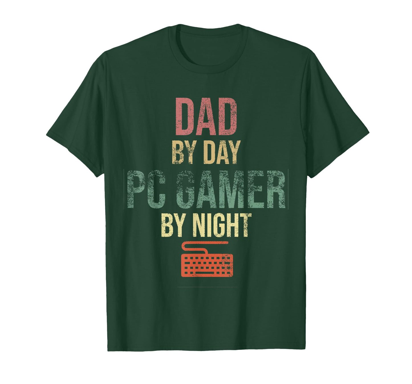 Dad By Day PC Gamer By Night - Gift for gaming Dads T-Shirt