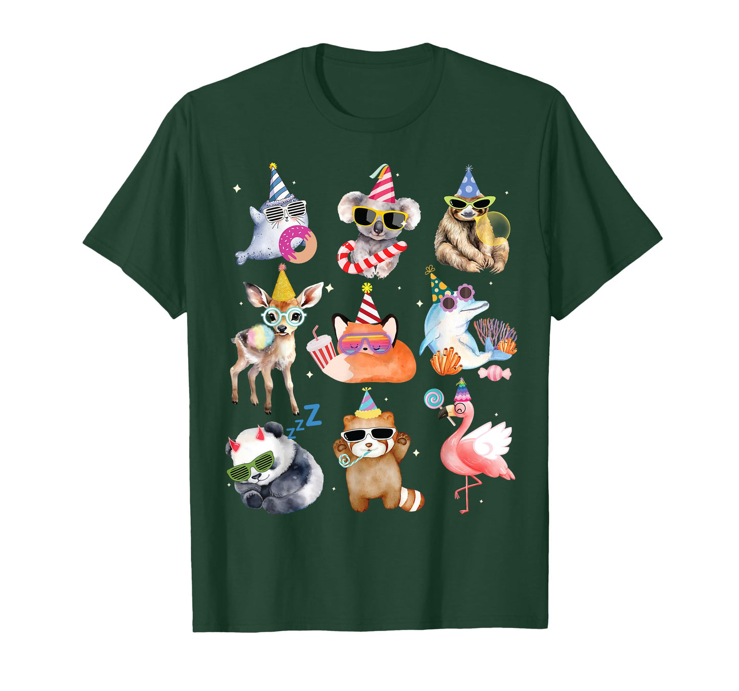 Men Women and Kids Animals Wildlife Zoo Day Birthday Parties T-Shirt