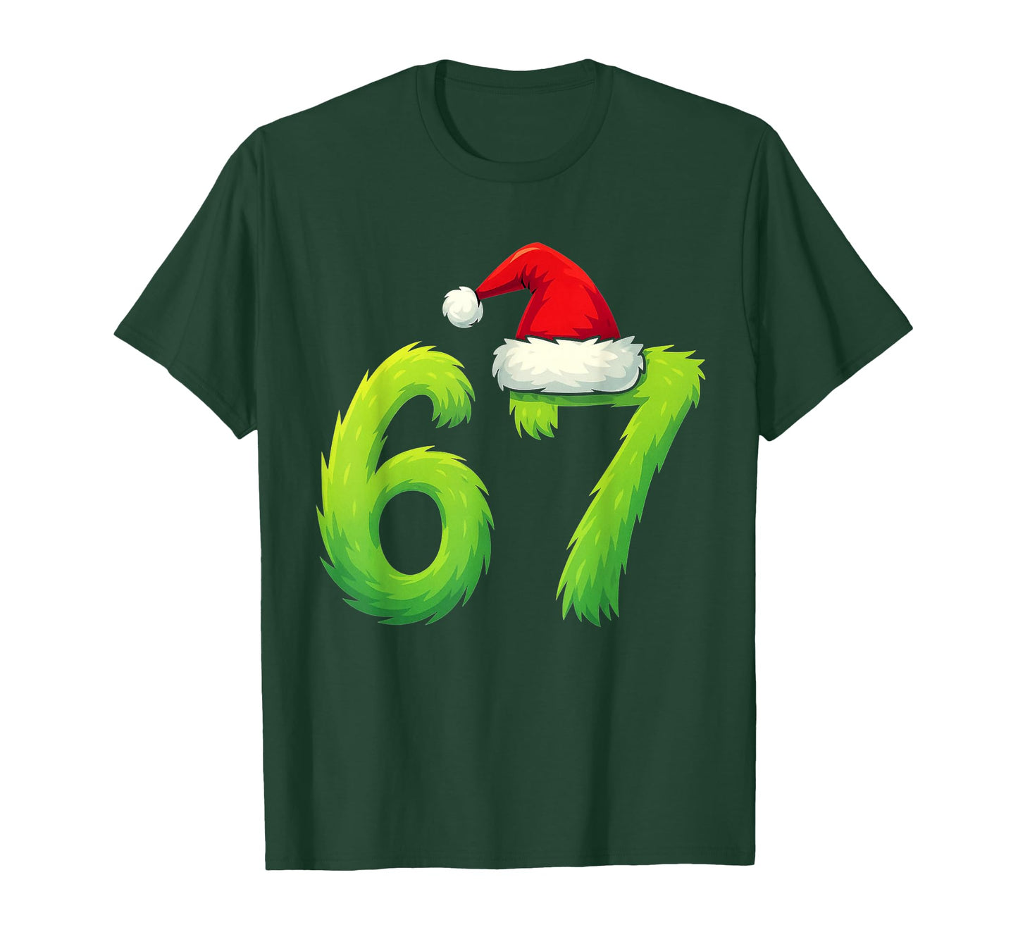 Bruh 67 Six Seven 6 7 Meme Christmas Funny T-Shirt