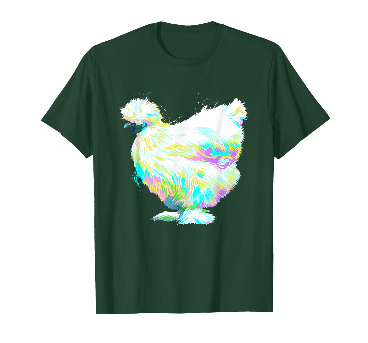 Colorful Splash Silkie Chicken T-Shirt