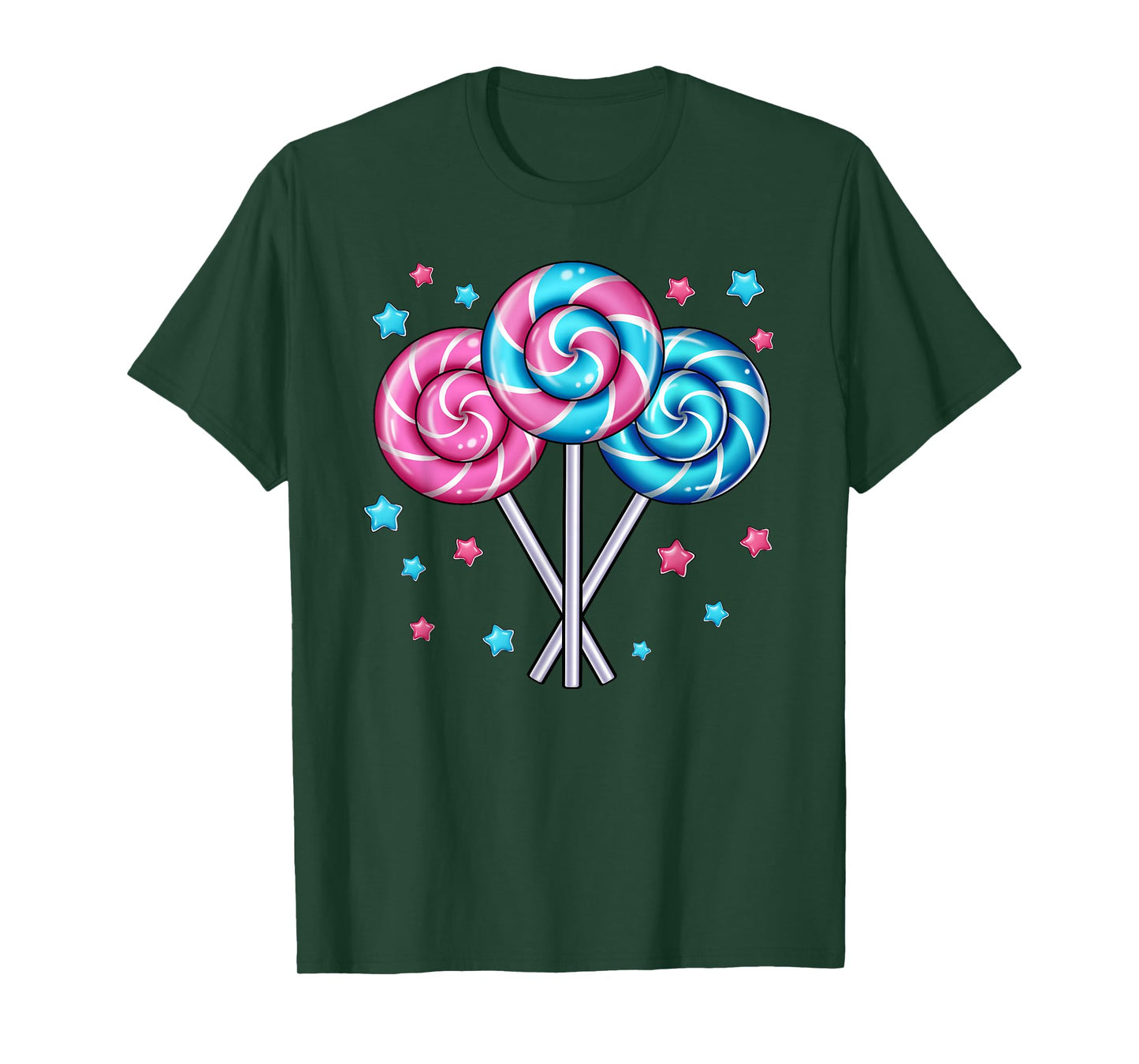 Cute Lollipop Candy Design for Women Girl Toddler Kids T-Shirt