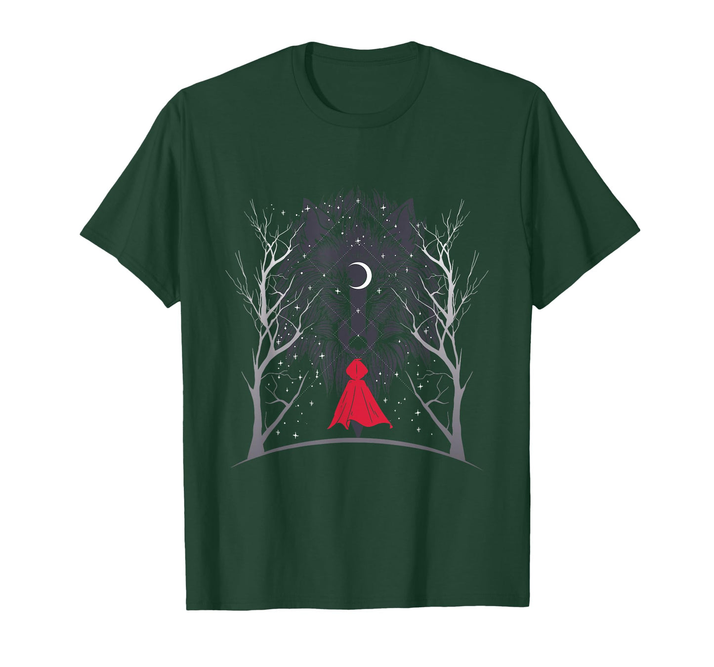 Wolf and Red Riding Hood Amazing Fairy Tale Graphic T-Shirt