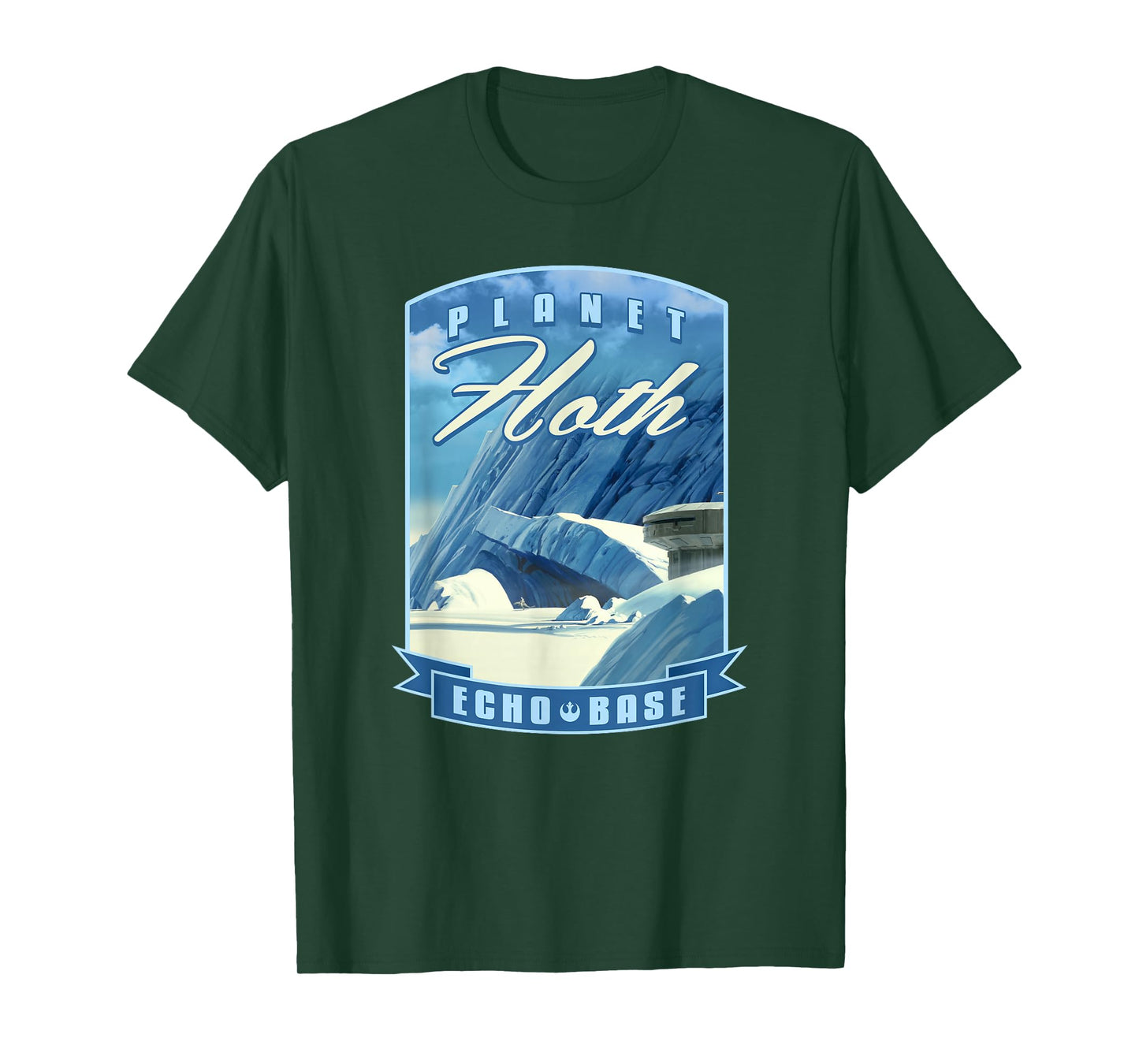 Star Wars Planet Hoth Echo Base Landscape T-Shirt