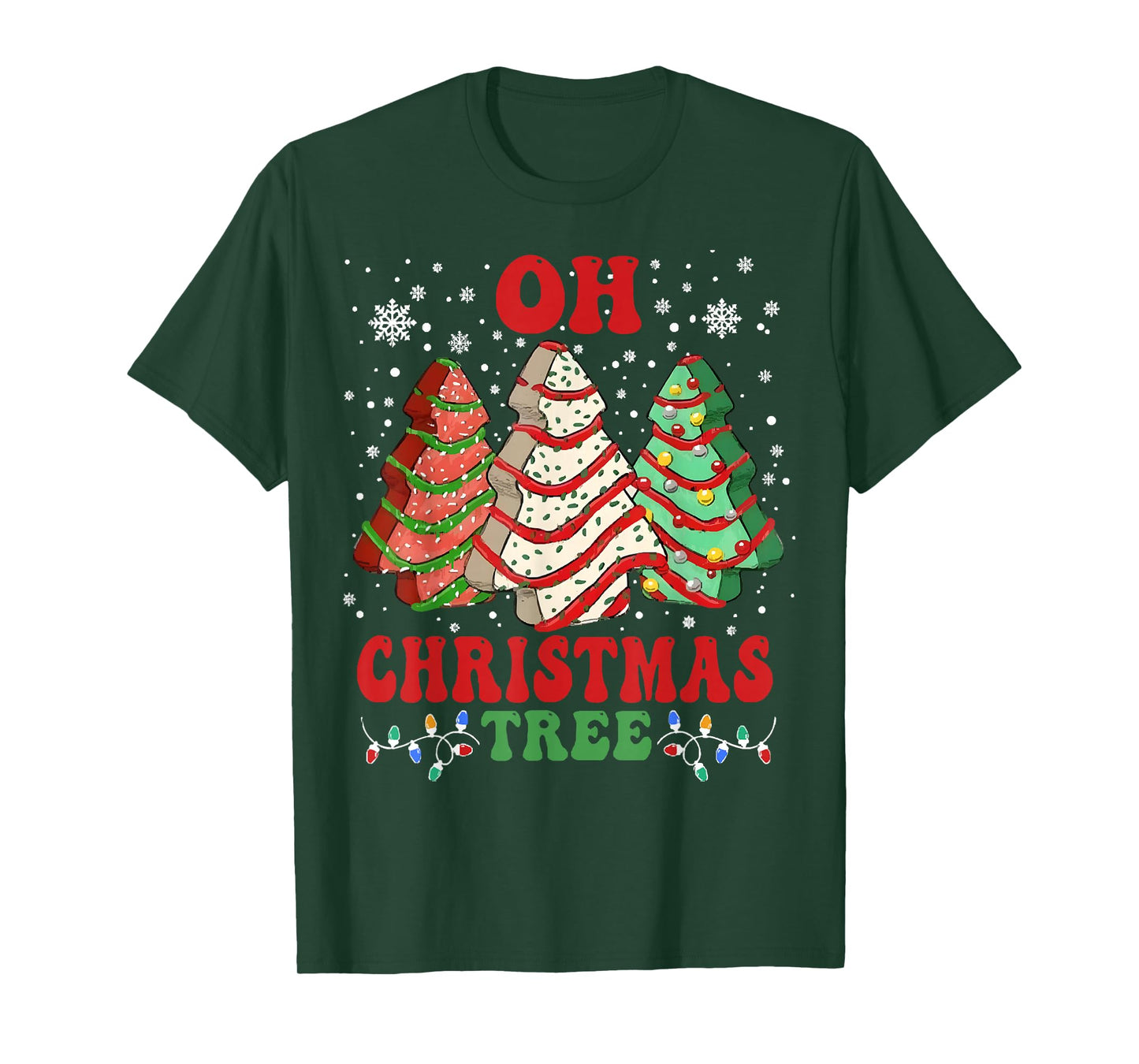 Oh Christmas Tree Cakes Debbie Funny Christmas T-Shirt