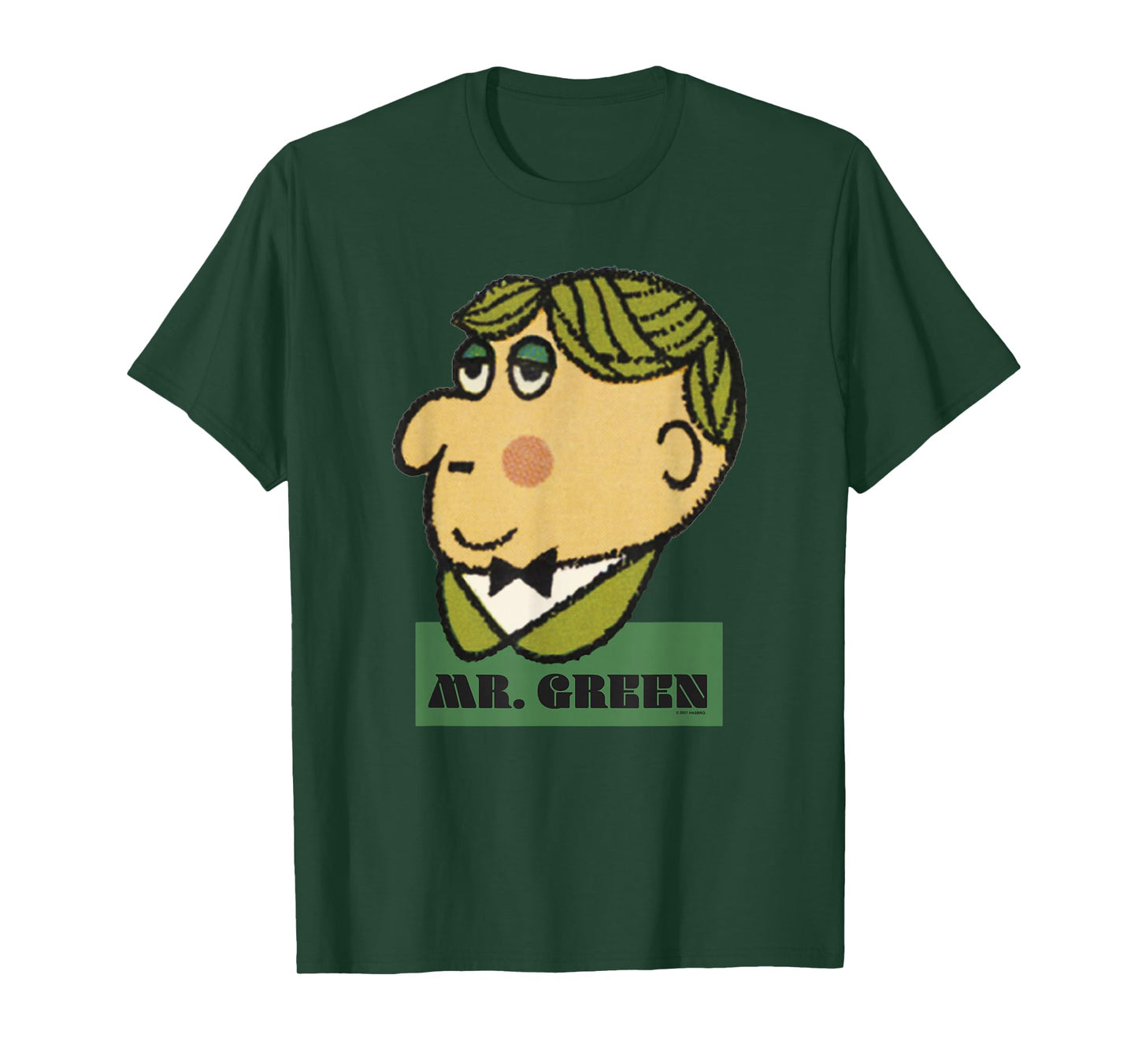 Clue Halloween Mr. Green Big Face T-Shirt