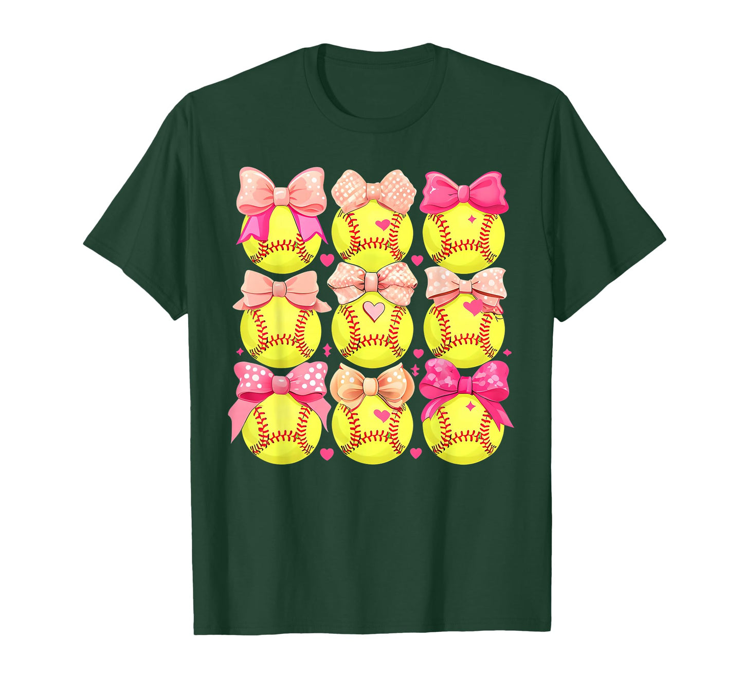 Girls Softball Shirt Pink Toddler Softball Tee T-Shirt