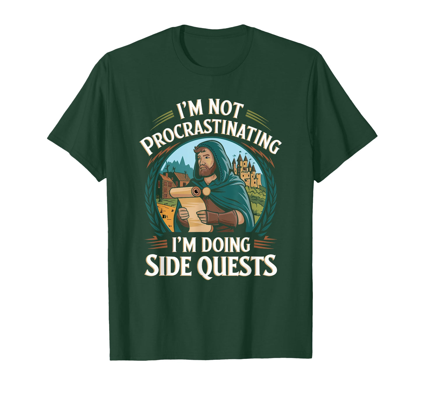 I'm Not Procrastinating Funny Side Quests Gamer T-Shirt