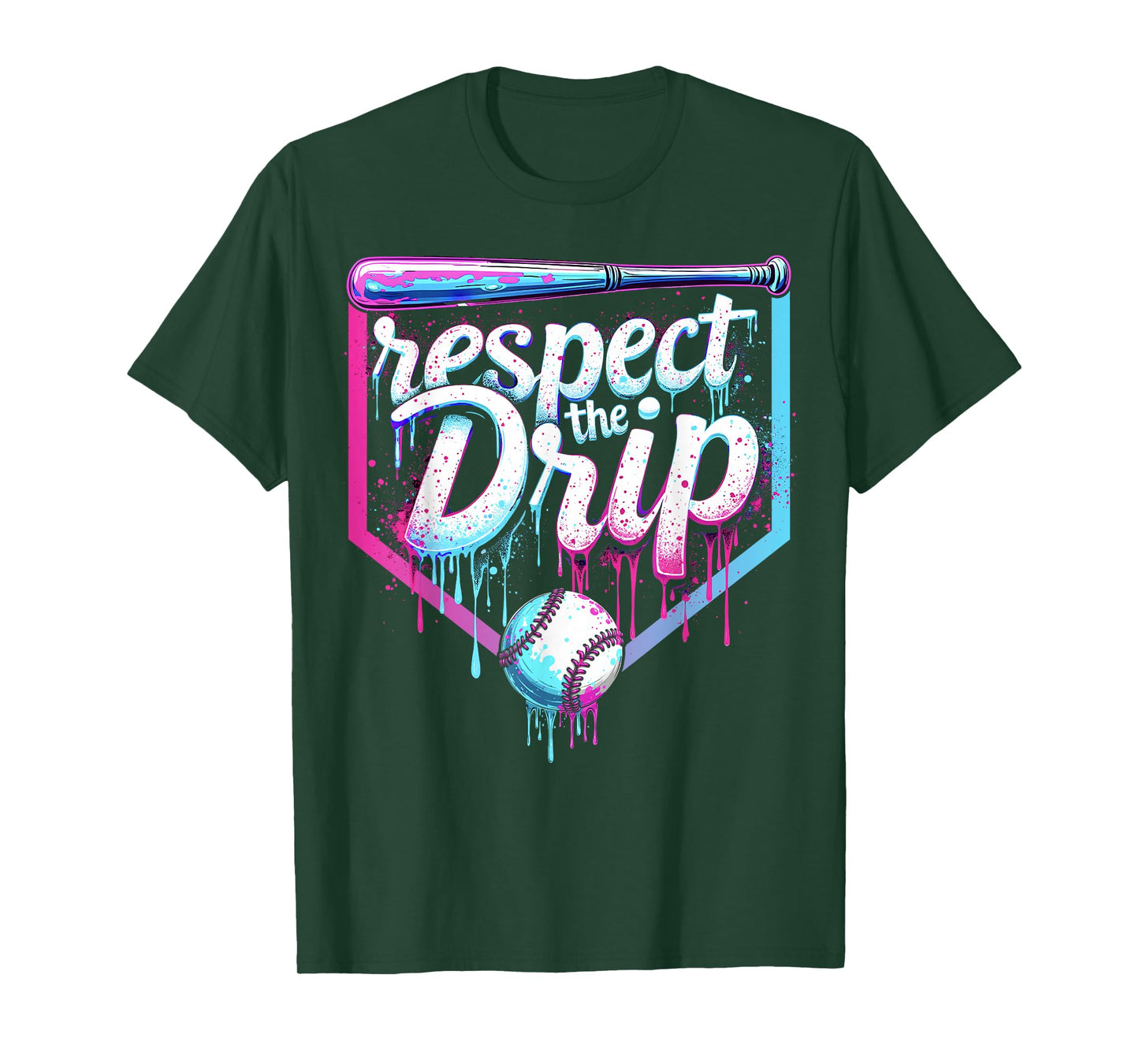 Baseball Drip Boys Ice Cream Respect The Drip Players & Fans T-Shirt
