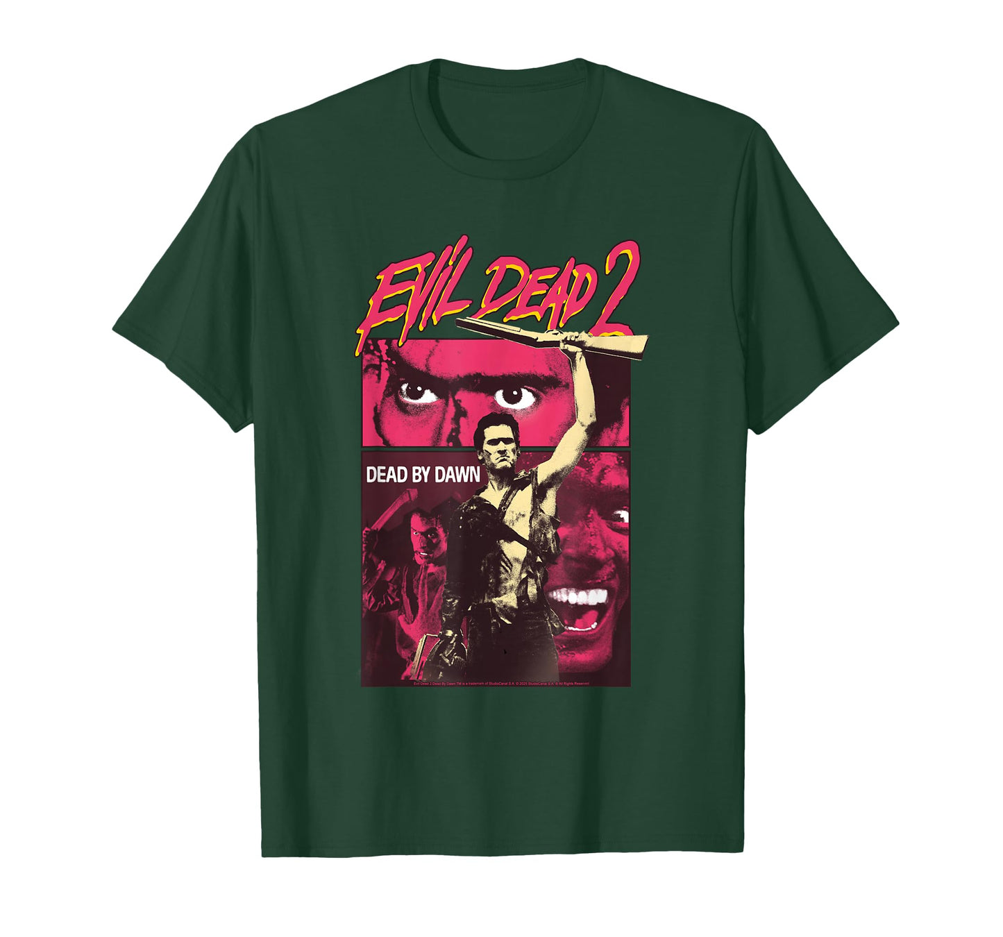 Evil Dead 2 Dead by Dawn Poster Collage Vintage Horror T-Shirt