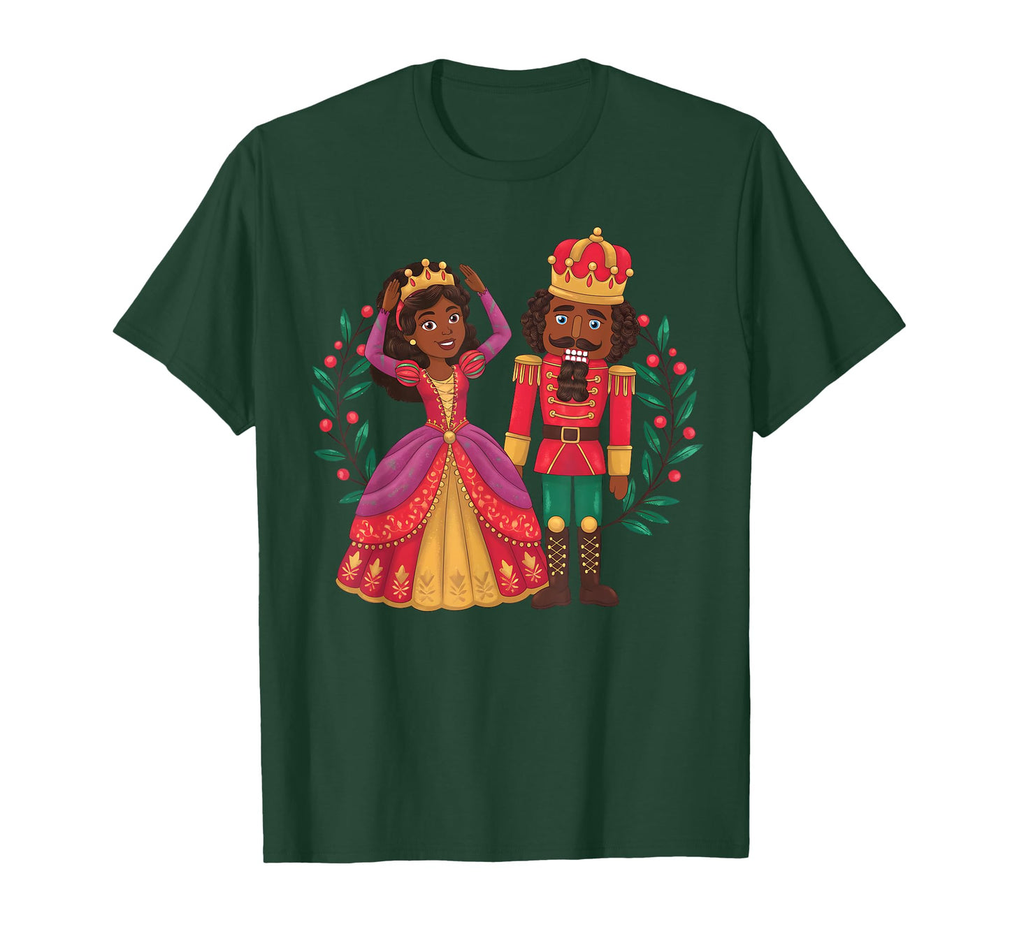 Black Nutcracker Sugar Plum Fairy Kwanzaa African Christmas T-Shirt